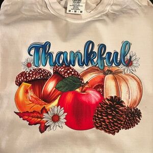 Comfort Colors Thankful Graphic Tee - Cream